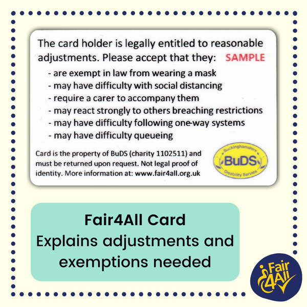 Fair4All Card explains adjustments and exemptions needed