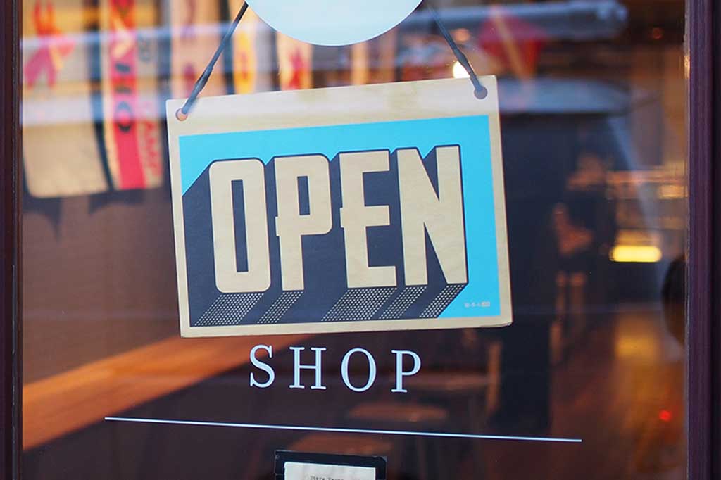 shop door open sign